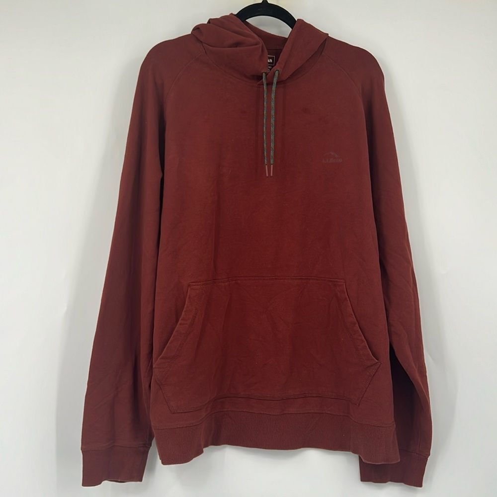 L.L Bean Hoodie XXL Pullover Mens Rust Color